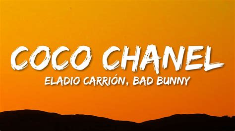 coco chanel by bad bunny|coco chanel song lyrics.